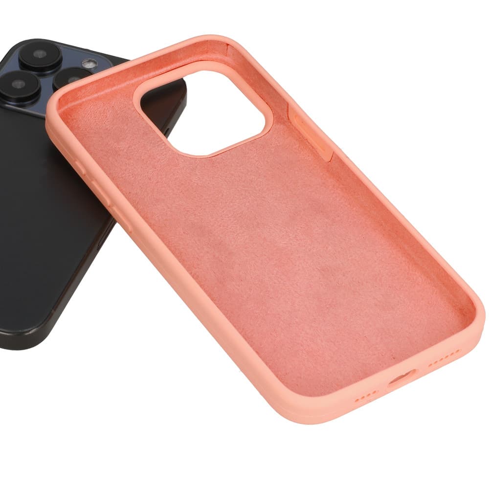 Silicone Lite Case pro Iphone 14 Pro peach - náhled 4
