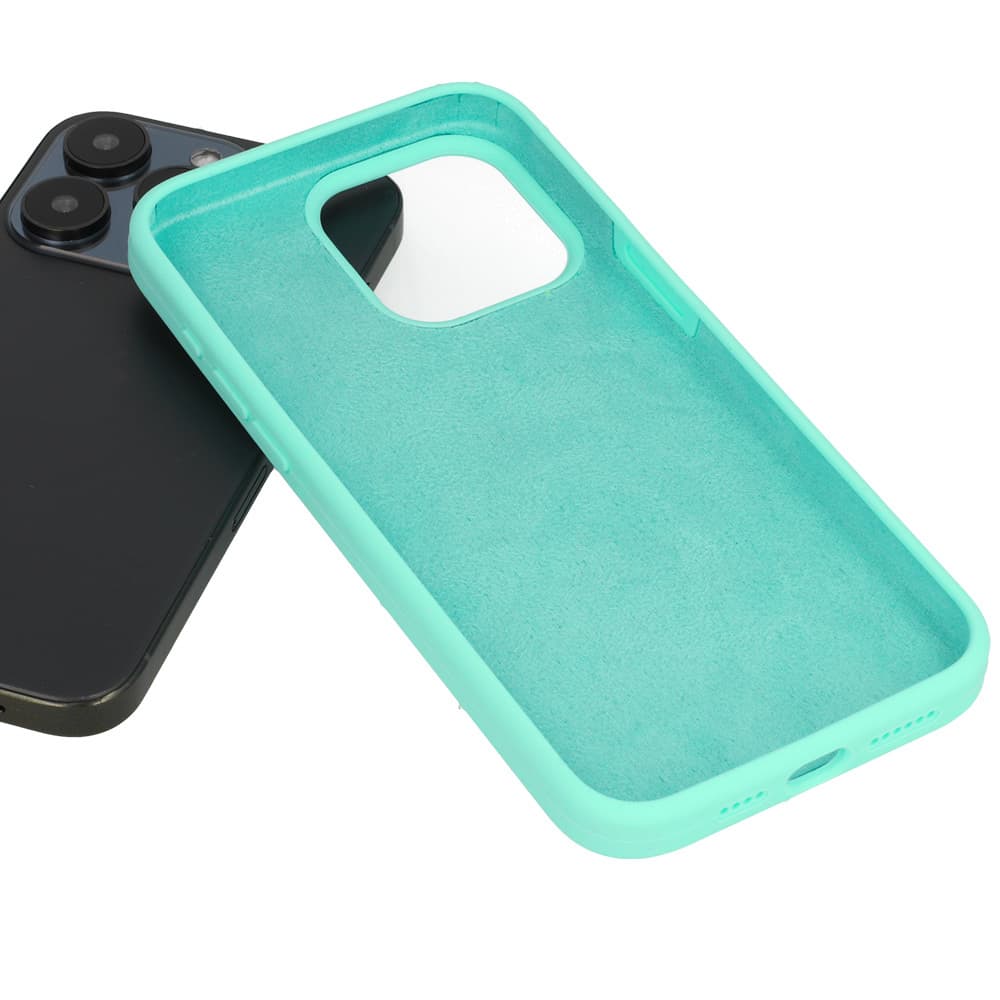 Silicone Lite Case pro Iphone 15 Plus mint - náhled 4