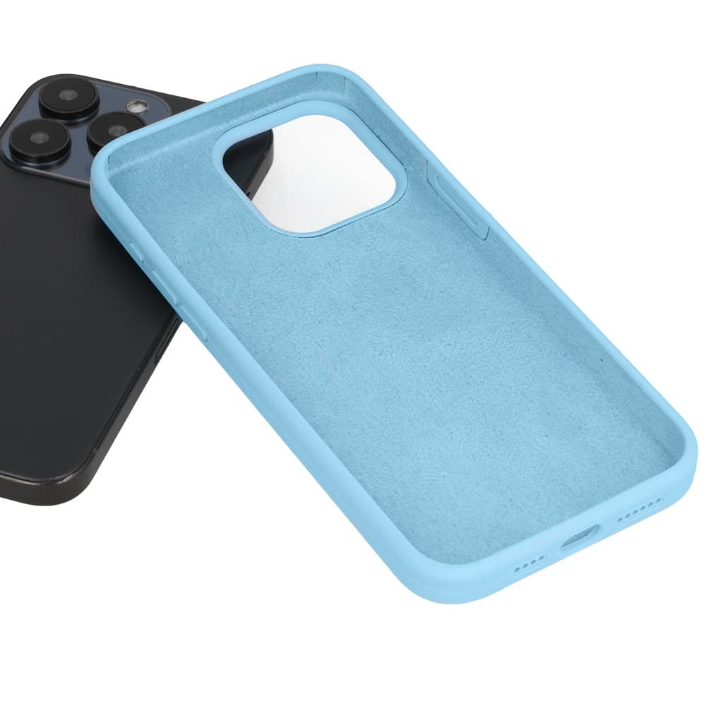Silicone Lite Case pro Iphone 15 Pro Max světle modré - náhled 4