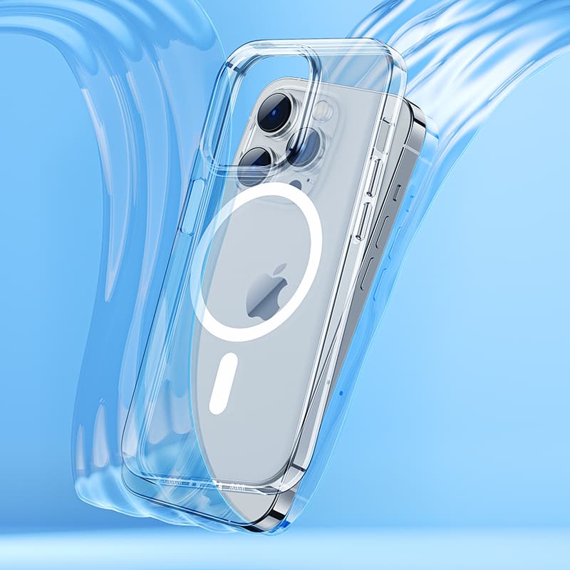 Zadní magnetický kryt Benks Crystal pro iPhone 15 Plus transparentní - náhled 4