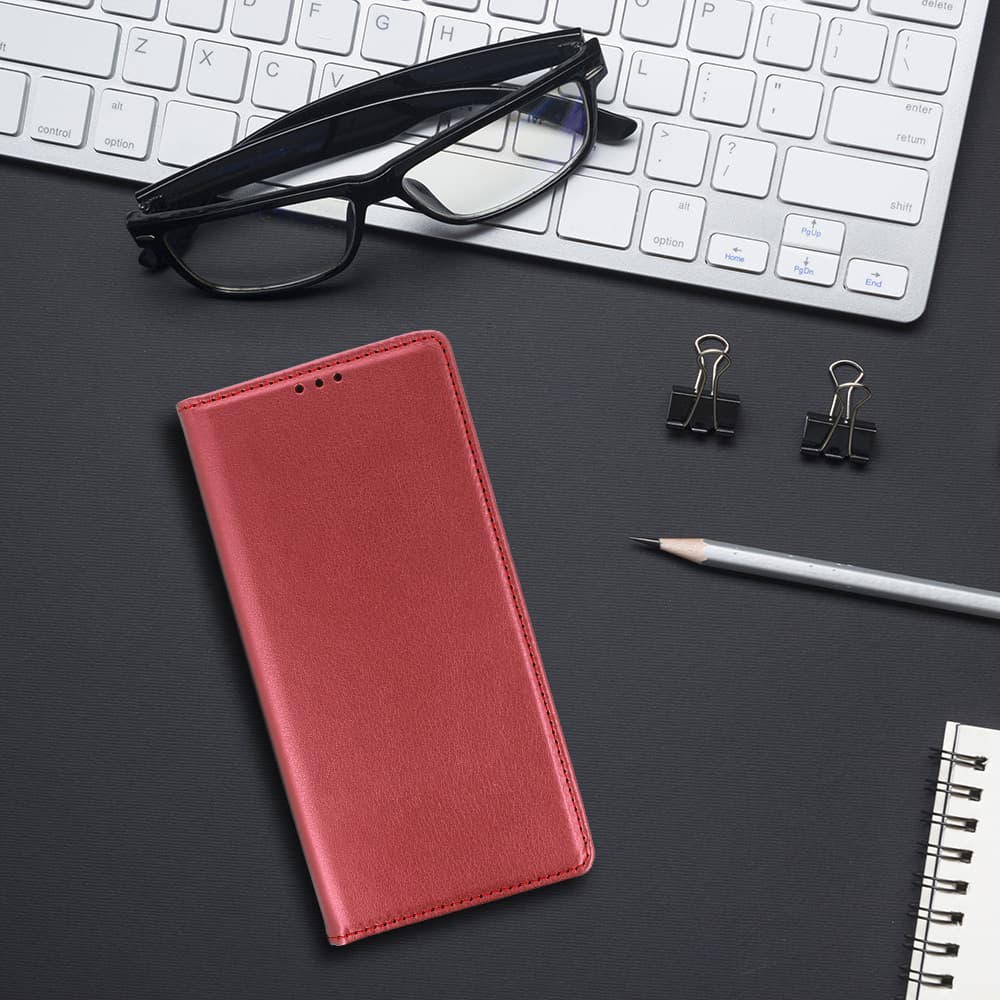Knížkové pouzdro Smart Magneto pro Xiaomi 14 burgundy - náhled 4