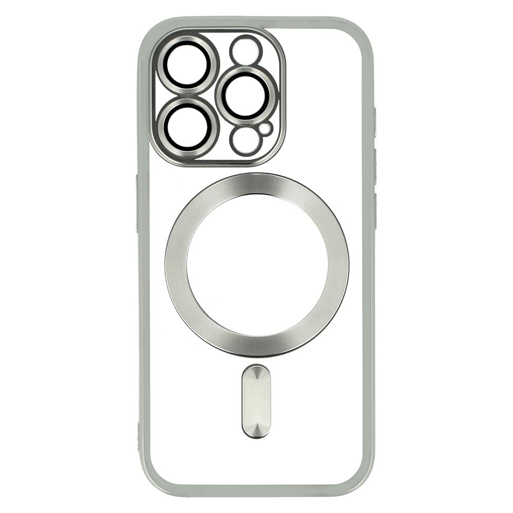 Zadní kryt Metallic MagSafe pro iPhone 13 Silver - náhled 4