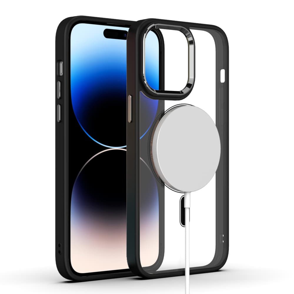 Zadní kryt Tel Protect Magnetic Clear pro iPhone 15 Pro Max Titanium - náhled 4