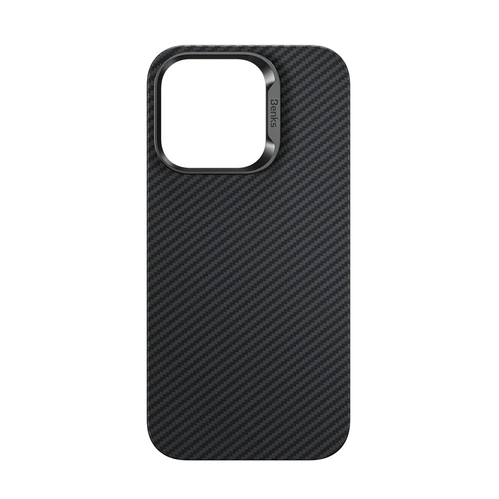 Zadní kryt Magnetic Armor Air Kevlar Metal Frame 600D pro iPhone 15 Plus černý - náhled 4