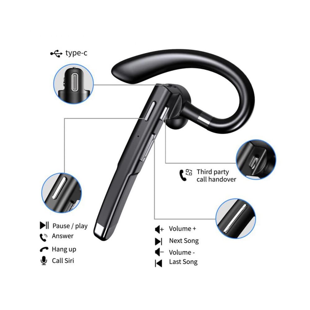 Headset Bluetooth Blavec Discover 55 + powerbanka (BHDI55-B) černý - náhled 4