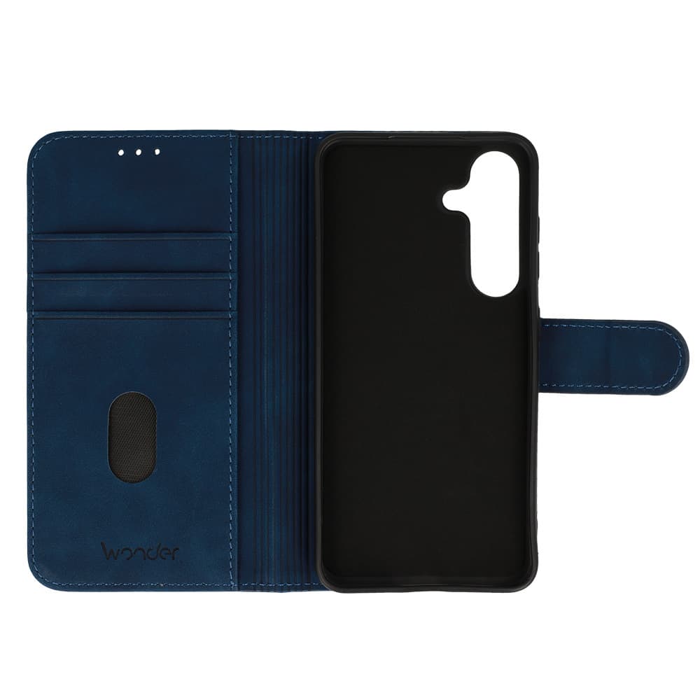 Knížkové pouzdro Wonder Fancy pro Samsung Galaxy S24 navy - náhled 4
