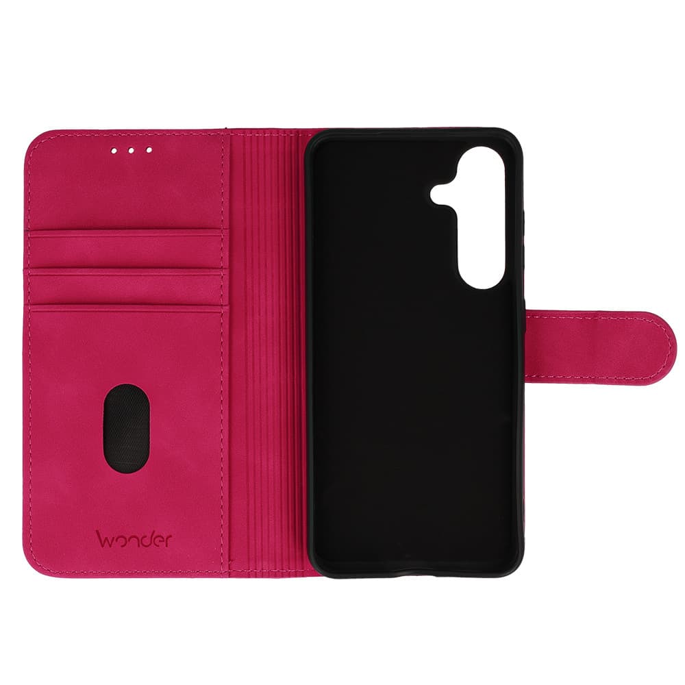 Knížkové pouzdro Wonder Fancy pro Xiaomi Redmi Note 13 Pro 5G fuchsiové - náhled 4