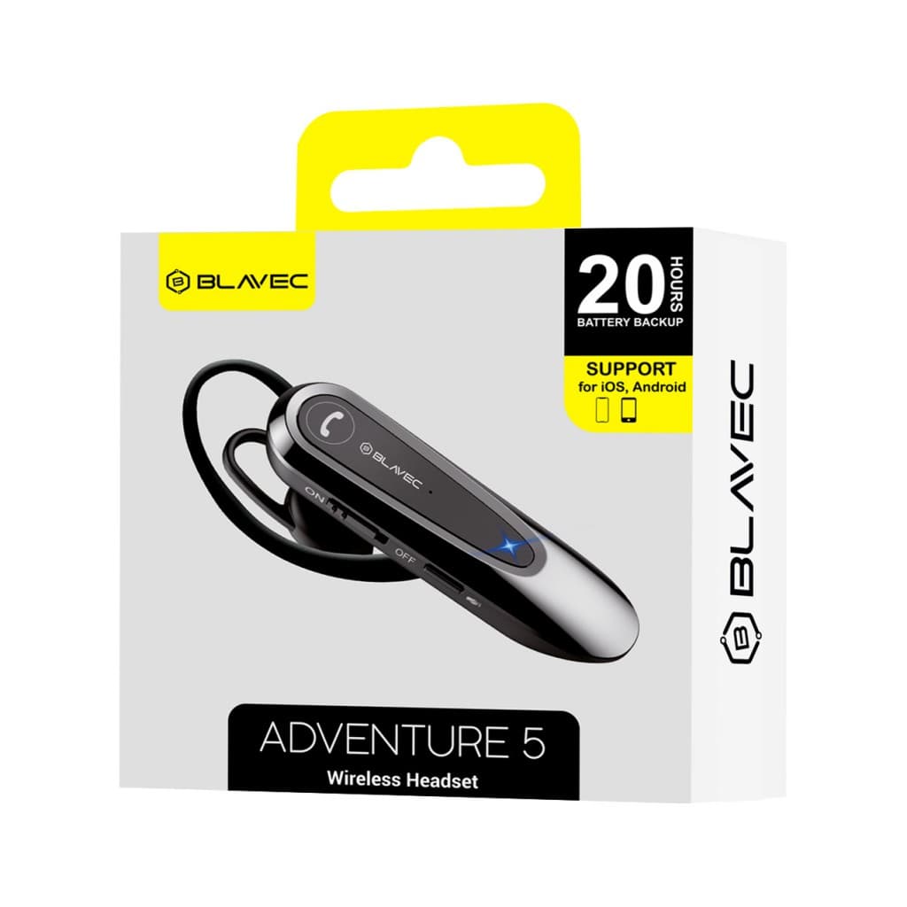 Headset Bluetooth Blavec Adventure 5 (BHAD5-B) černý - náhled 4