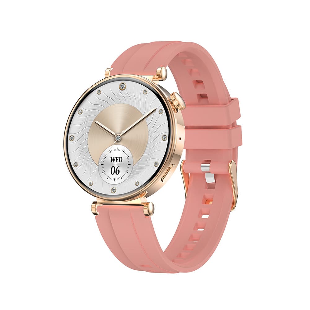 Chytré hodinky Blavec W17 Amber HD AMOLED (SWW17-RG) rosegold + 2 řemínky - náhled 4