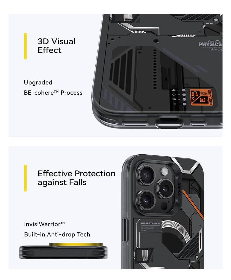 Zadní kryt Benks Magnetic Mecha pro iPhone 15 Pro Max bílý - náhled 4