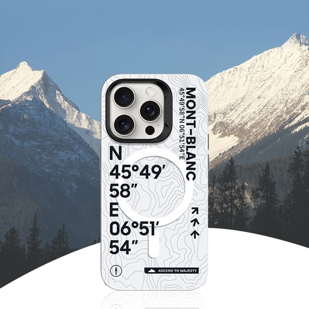 Zadní kryt Benks Magnetic Summit Mont Blanc pro iPhone 16 - náhled 4