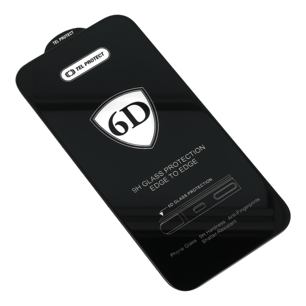 Tvrzené sklo Full Glue 6D pro iPhone 16 PLUS černé - náhled 4