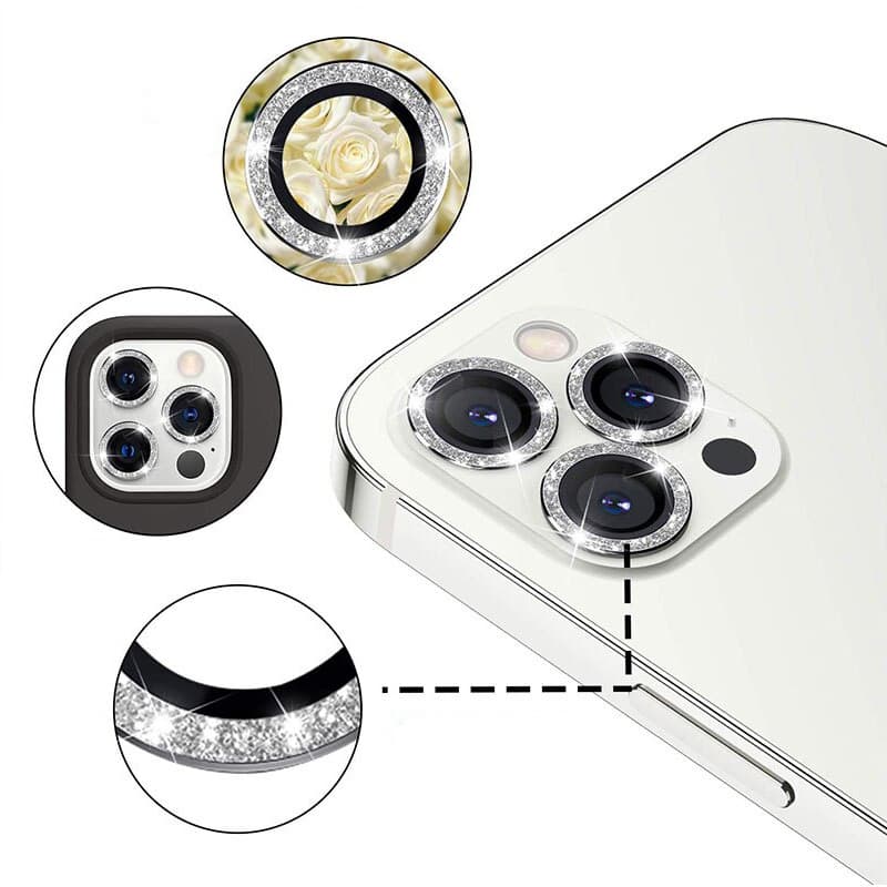 Tvrzené sklo HARD DIAMOND na fotoaparát pro iPhone 16-16 Plus stříbrné - náhled 4