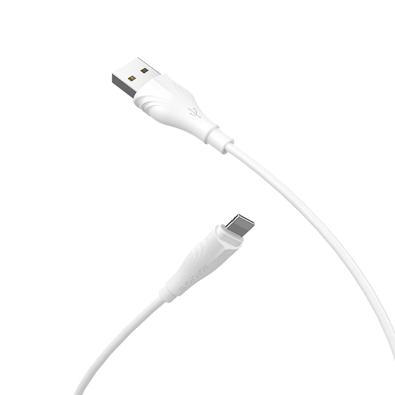 Datový kabel Borofone BX18 Optimal USB-A - Lightning 2A 1m bílý - náhled 4