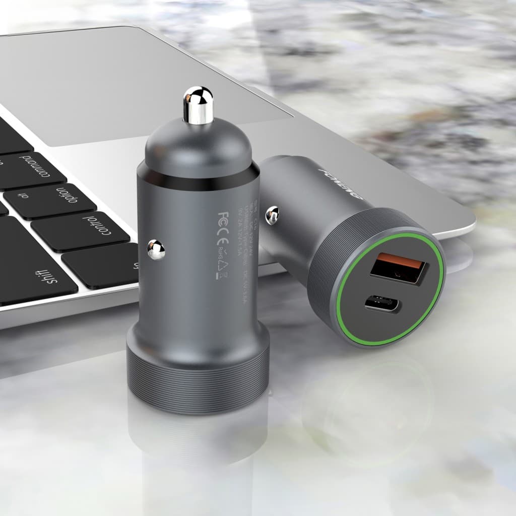 Adaptér do auta Foneng C16 s funkcí rychlonabíjení Dual 30W 3A stříbrný - náhled 4