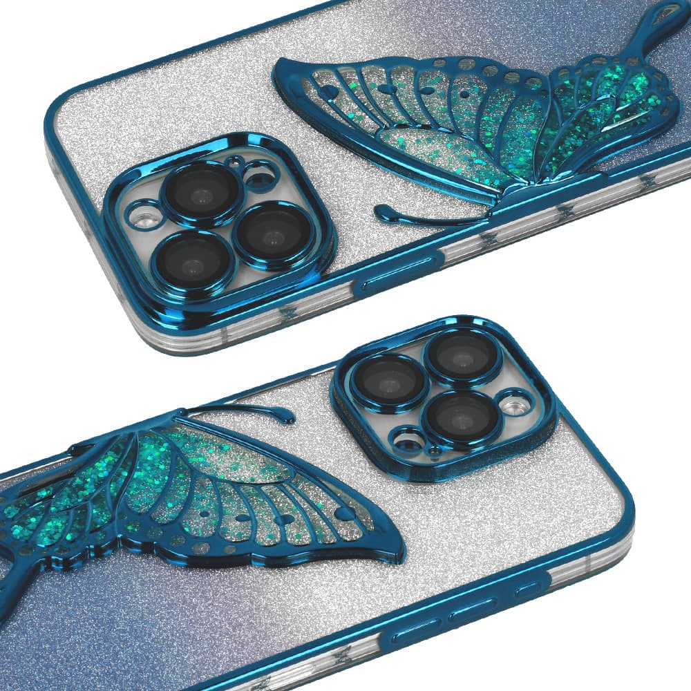 Zadní kryt Tel Protect Butterfly Water pro iPhone 12 Pro modrý - náhled 4