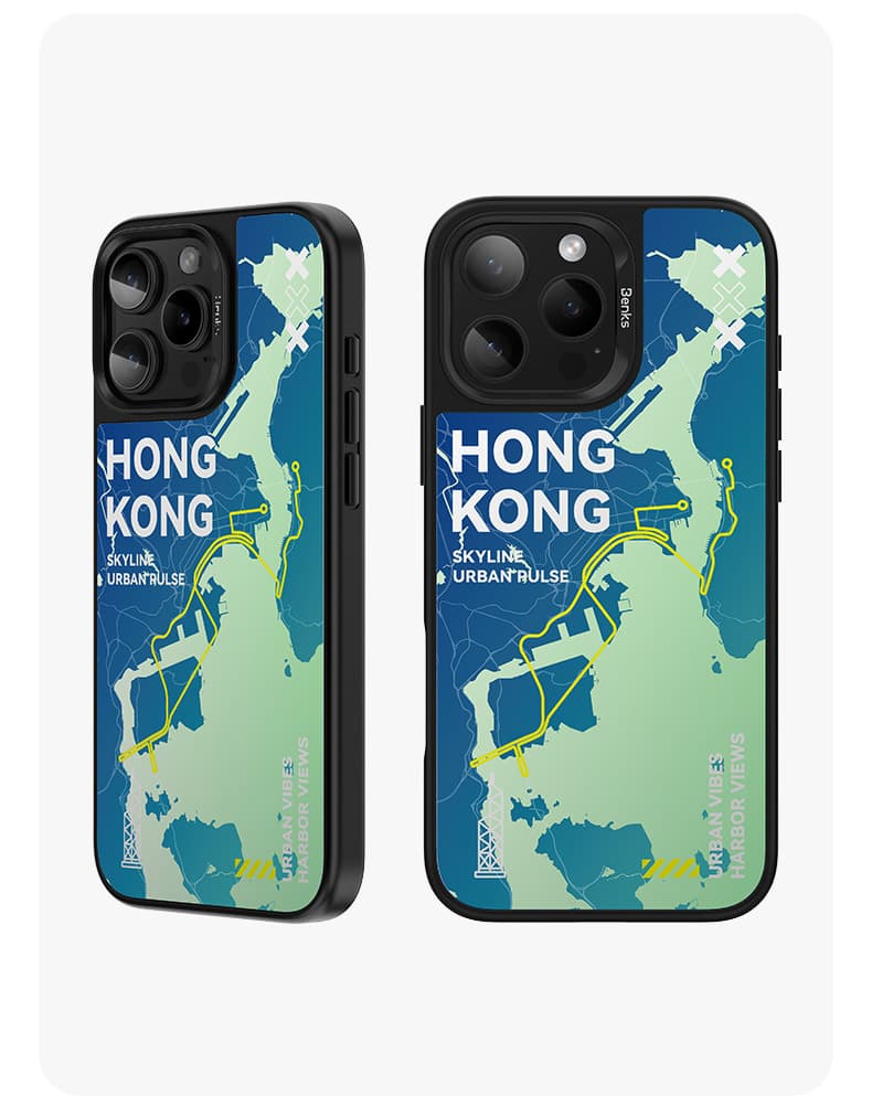 Zadní kryt Benks Dynamic City Hong Kong pro iPhone 16 Pro Max - náhled 4