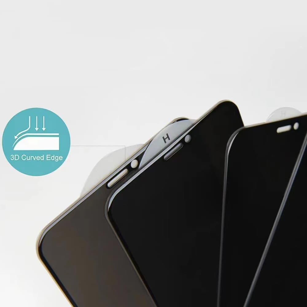 Tvrzené sklo Privacy pro Motorola Moto G35 5G černé - náhled 4