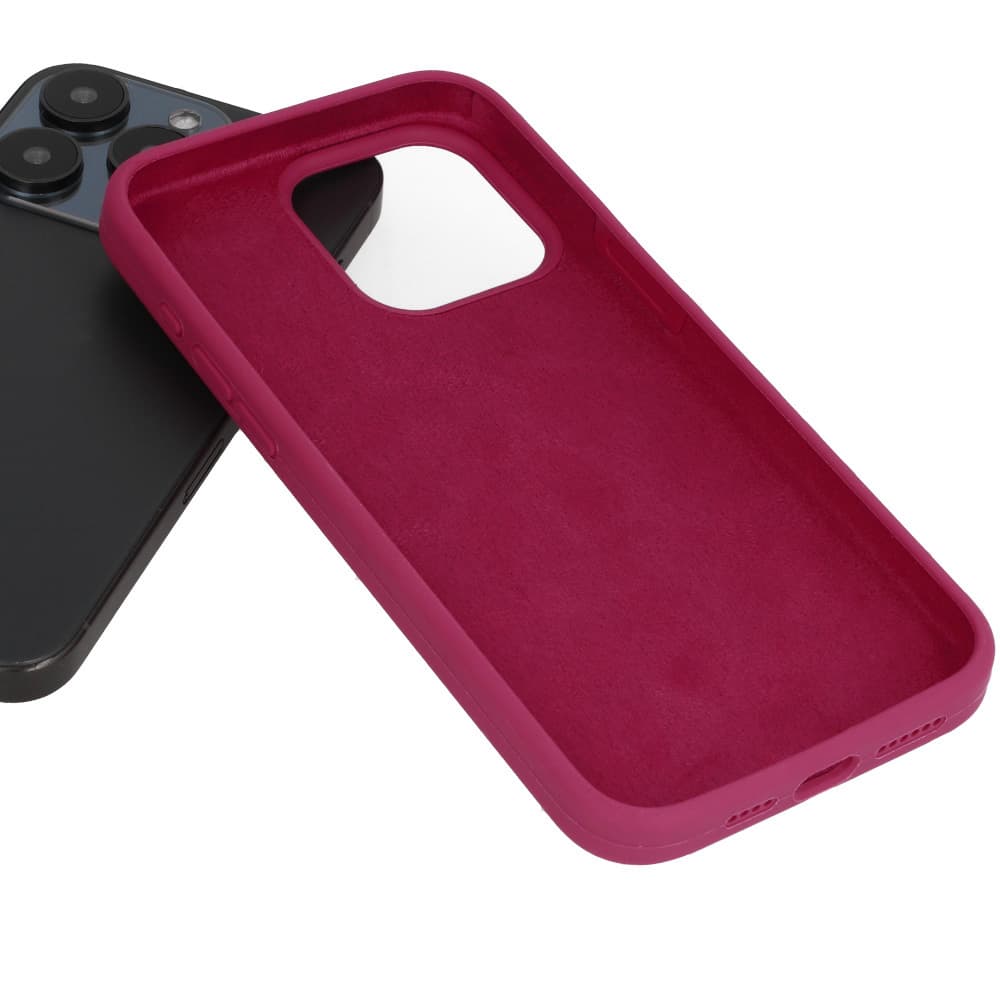 Zadní kryt Silicone Lite pro Samsung S24 FE malinový - náhled 4