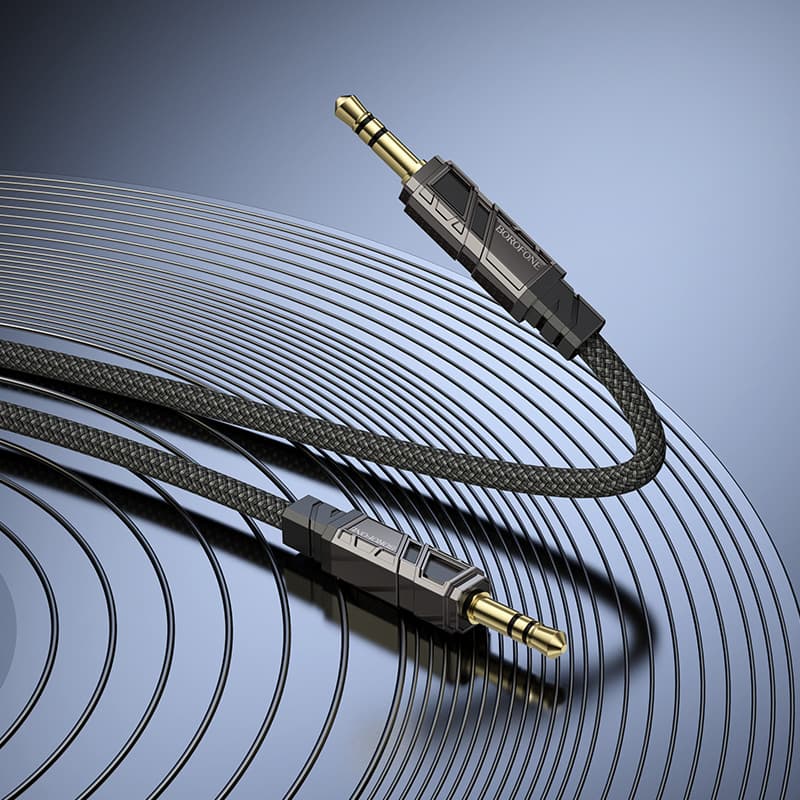 Kabel Borofone BL22 Dignity jack 3,5 mm - jack 3,5 mm 1m černý - náhled 4