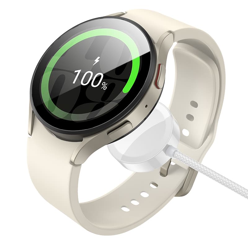 Bezdrátová nabíječka Borofone BQ37 Star 2,5W pro iWatch 1-9, SE-SE2, Samsung Ultra-Ultra2 bílá - náhled 4