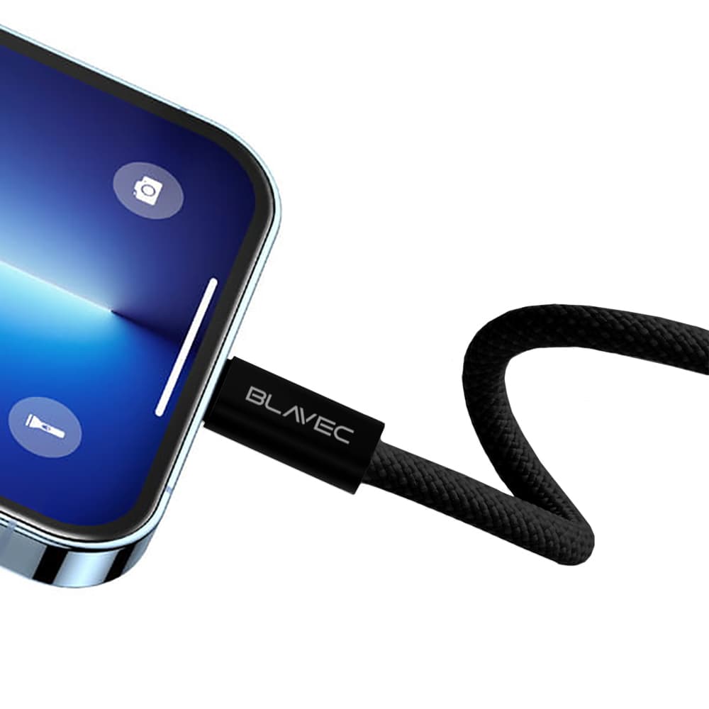 Datový kabel Blavec Candy Braided USB-C - USB-C PD 60W 3A 2m (CCA-CC3B20) černý - náhled 4