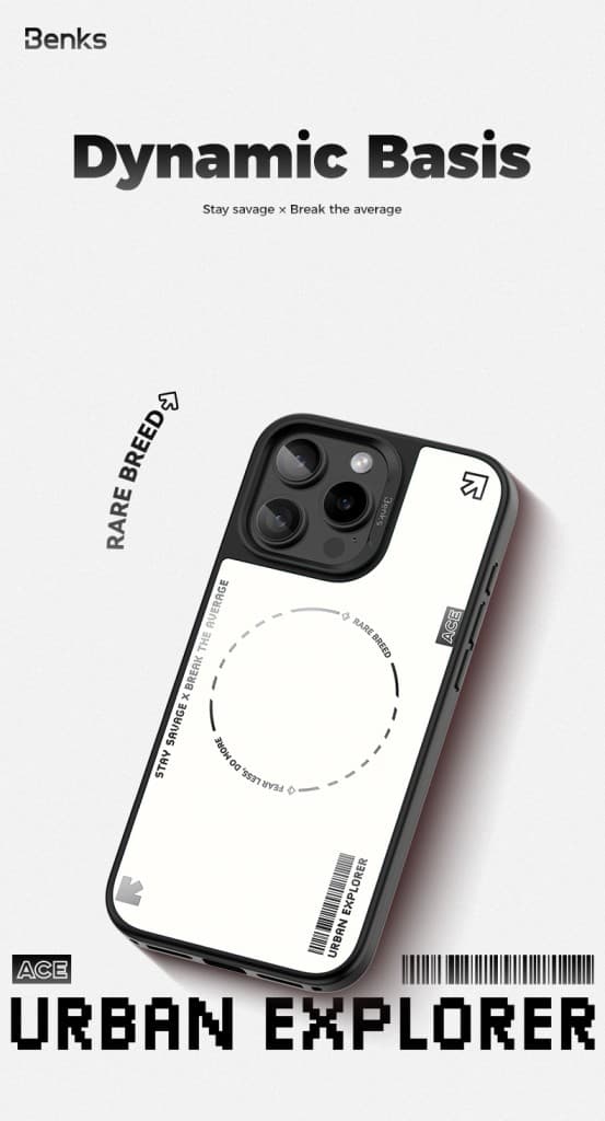 Zadní kryt Benks Dynamic Minimalist pro iPhone 16 Pro white - náhled 4