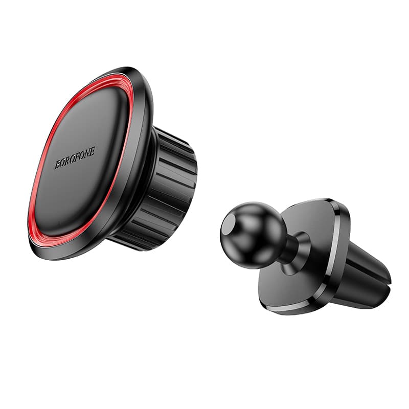 Magnetický držák do auta Borofone BH124 Roman do ventilační mřížky černo-červený - náhled 4
