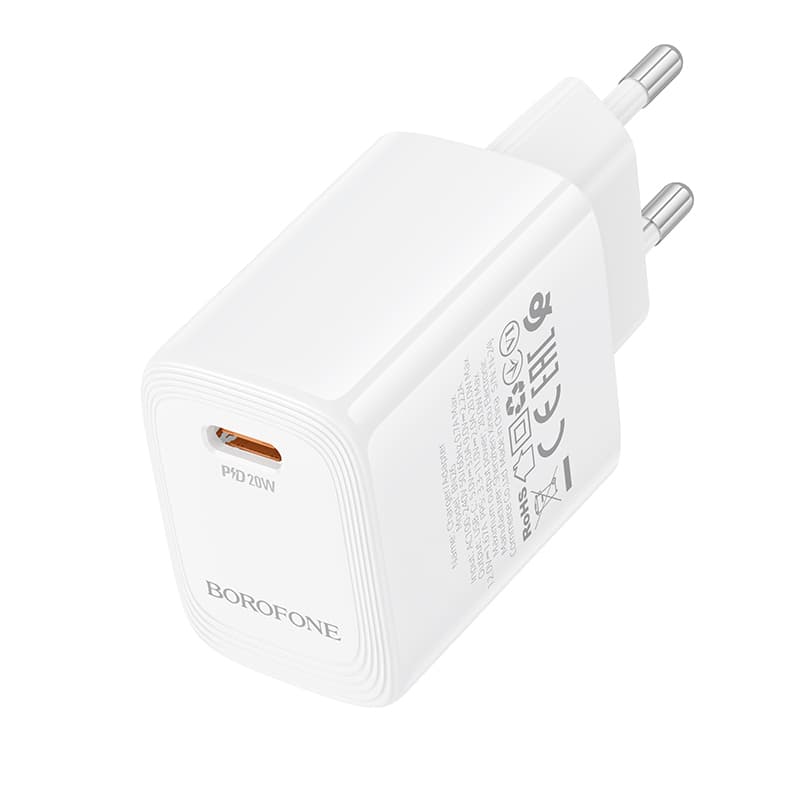 Adaptér Borofone BN26 Fuente s funkcí rychlonabíjení 20W bílý - náhled 4