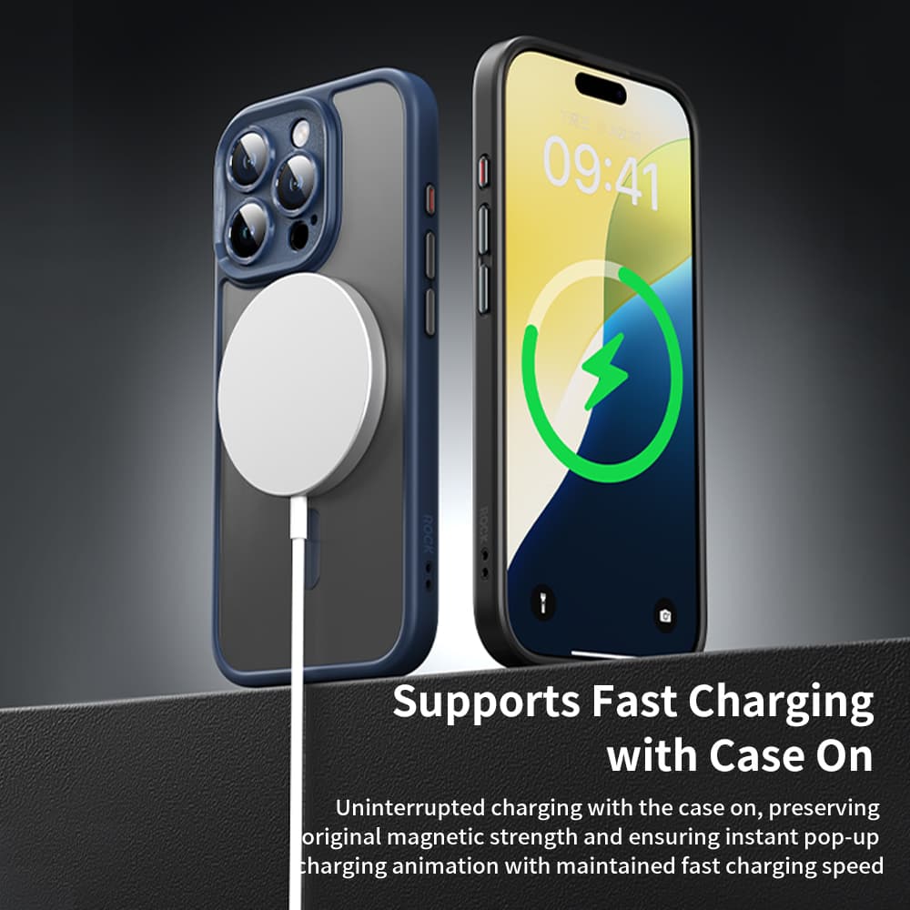 Zadní kryt Rock Guard Touch Matte Series Magnetic pro iPhone 16 Pro zlatý - náhled 4