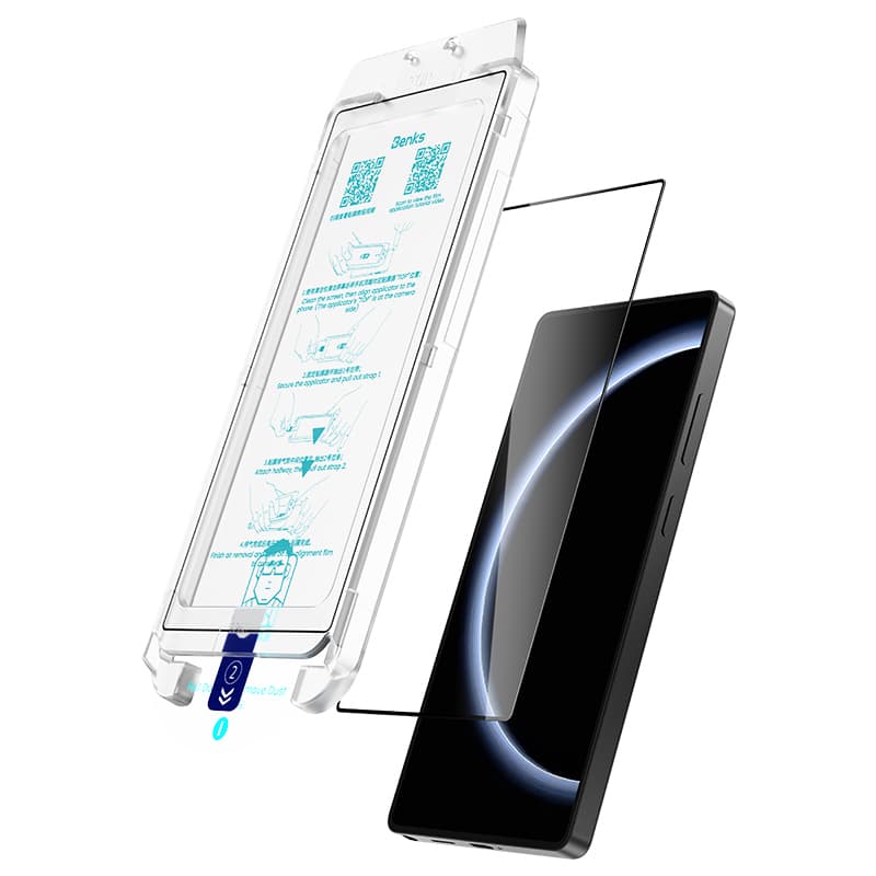 Tvrzené sklo Benks Warrior HD pro Samsung Galaxy S25 Ultra (s odemykáním otiskem prstu) - náhled 4