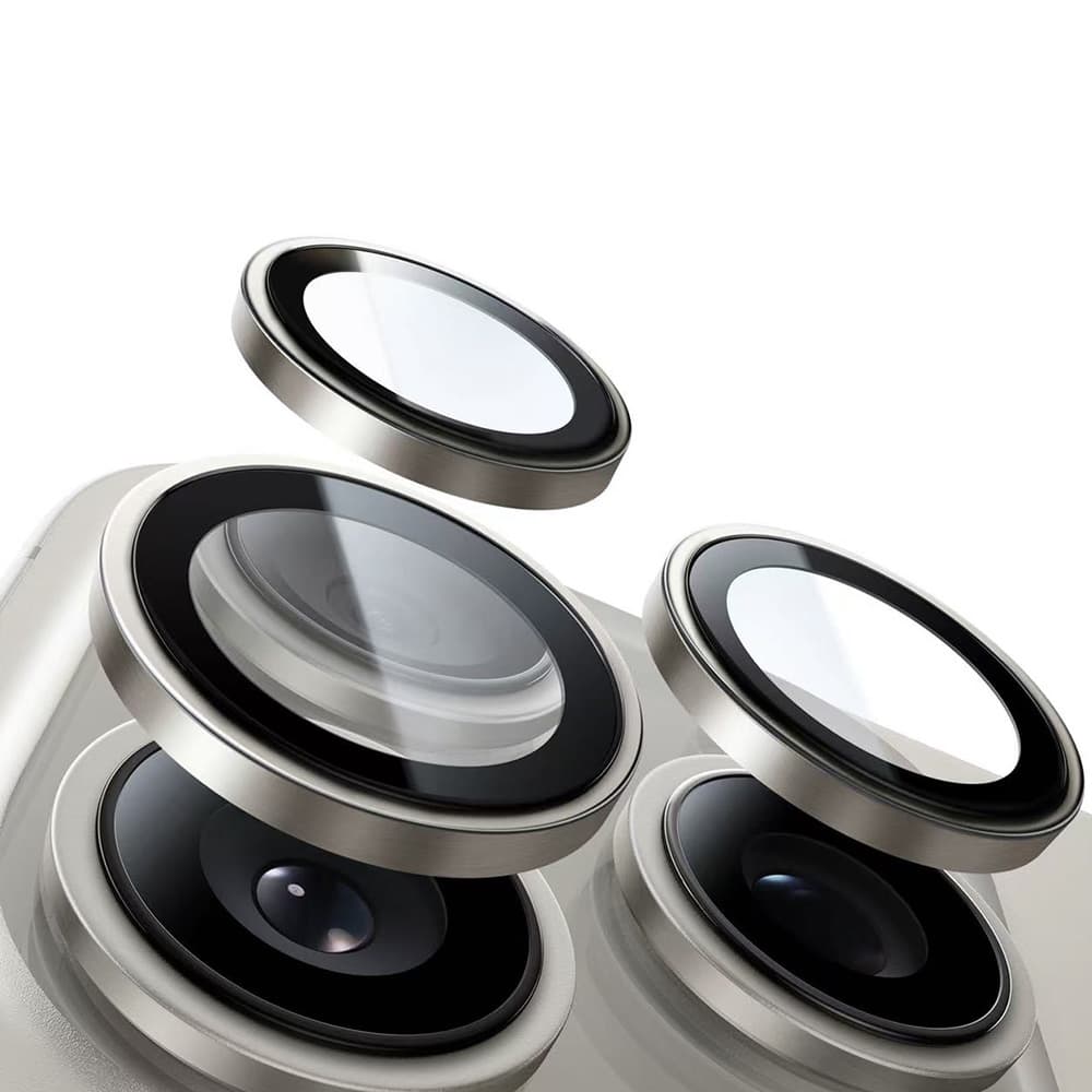 Tvrzené sklo Tel Protect Titanium Lens 99% AR na fotoaparát pro iPhone 13 Pro-13 Pro Max transparent (3 pcs) - náhled 4