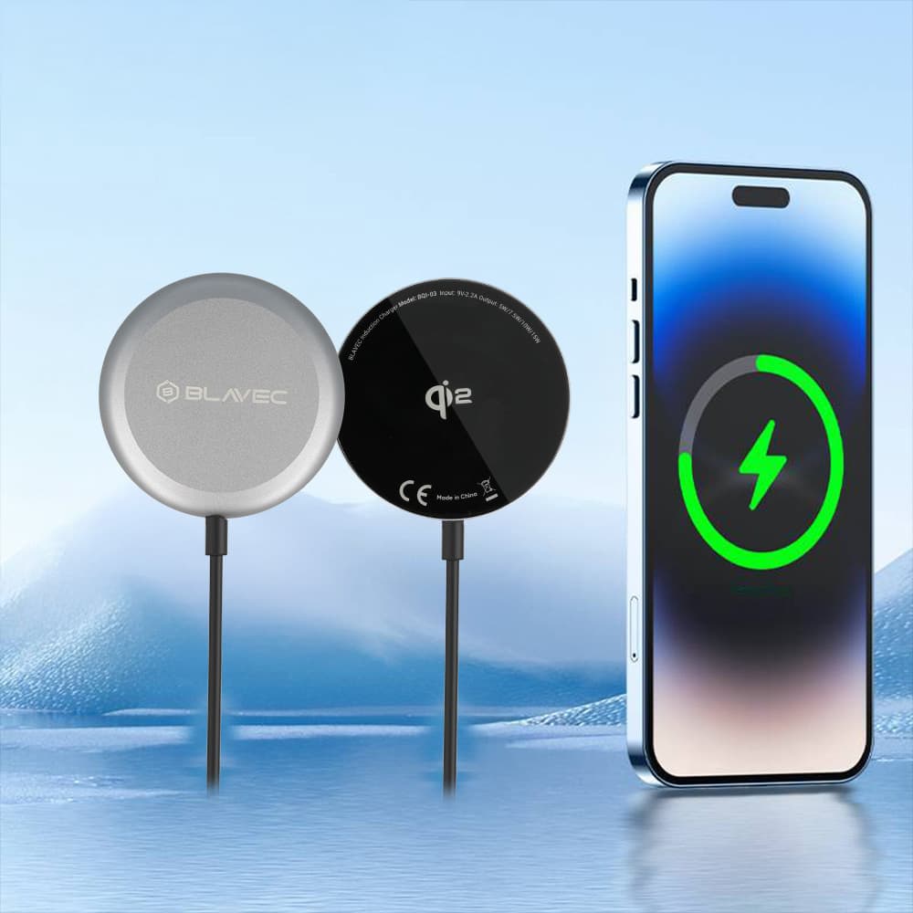 Bezdrátová rychlonabíječka Blavec BQI-03 Qi2 15W Magsafe (BQI03-QI2MB) černá - náhled 4
