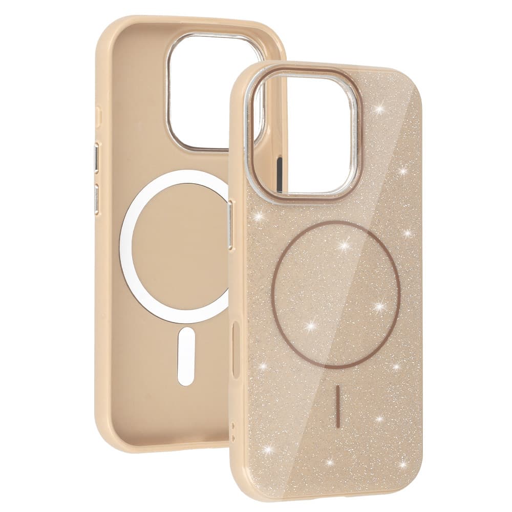 Zadní kryt Magsafe Slim Shiny pro iPhone 15 Pro gold - náhled 4