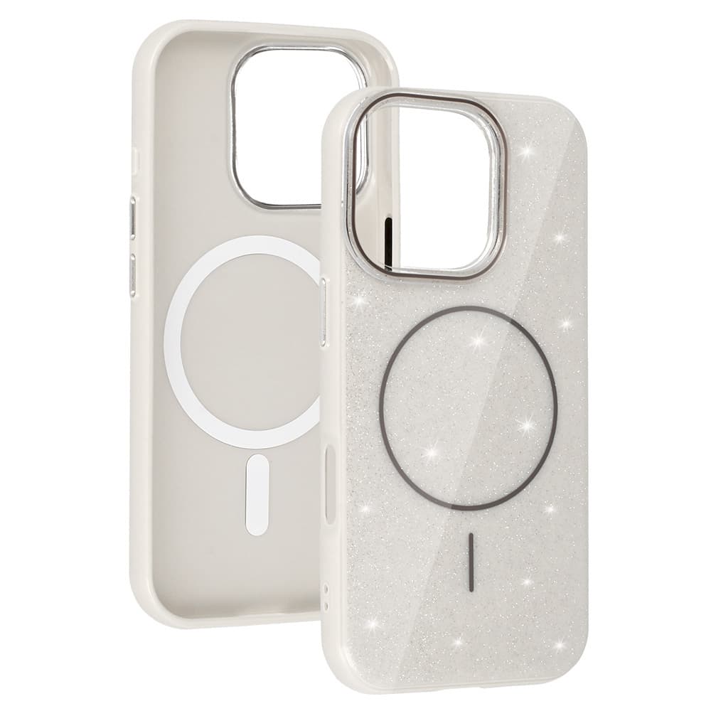 Zadní kryt Magsafe Slim Shiny pro iPhone 16 Pro silver - náhled 4