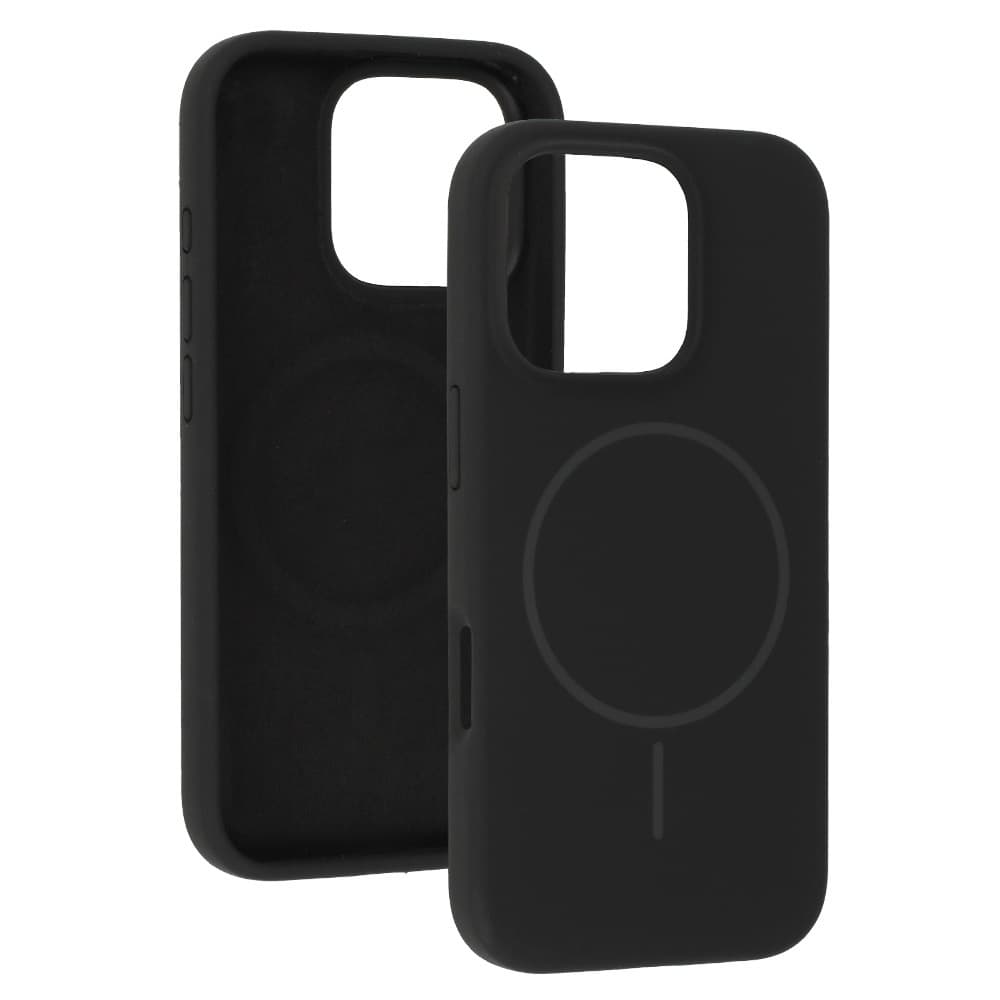 Zadní kryt Magsafe Slim Silicone pro iPhone 16 Pro black - náhled 3