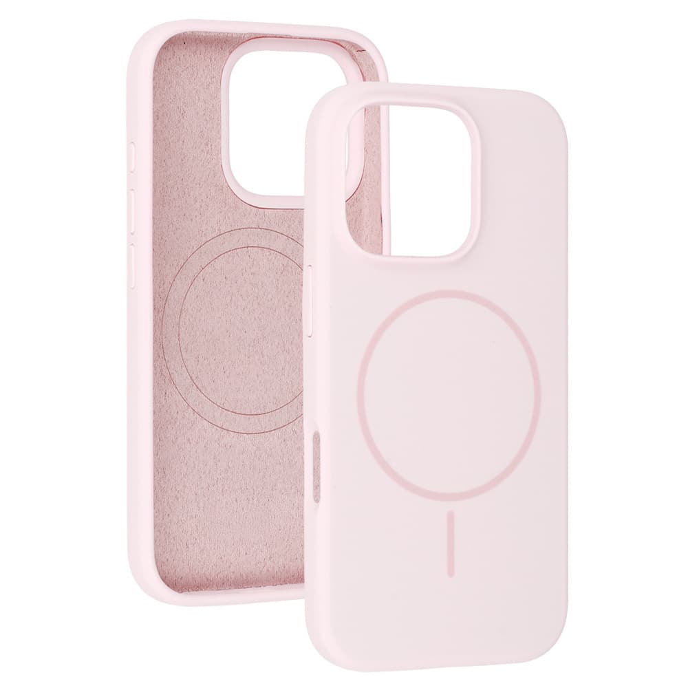 Zadní kryt Magsafe Slim Silicone pro iPhone 16 Pro Max light pink - náhled 4