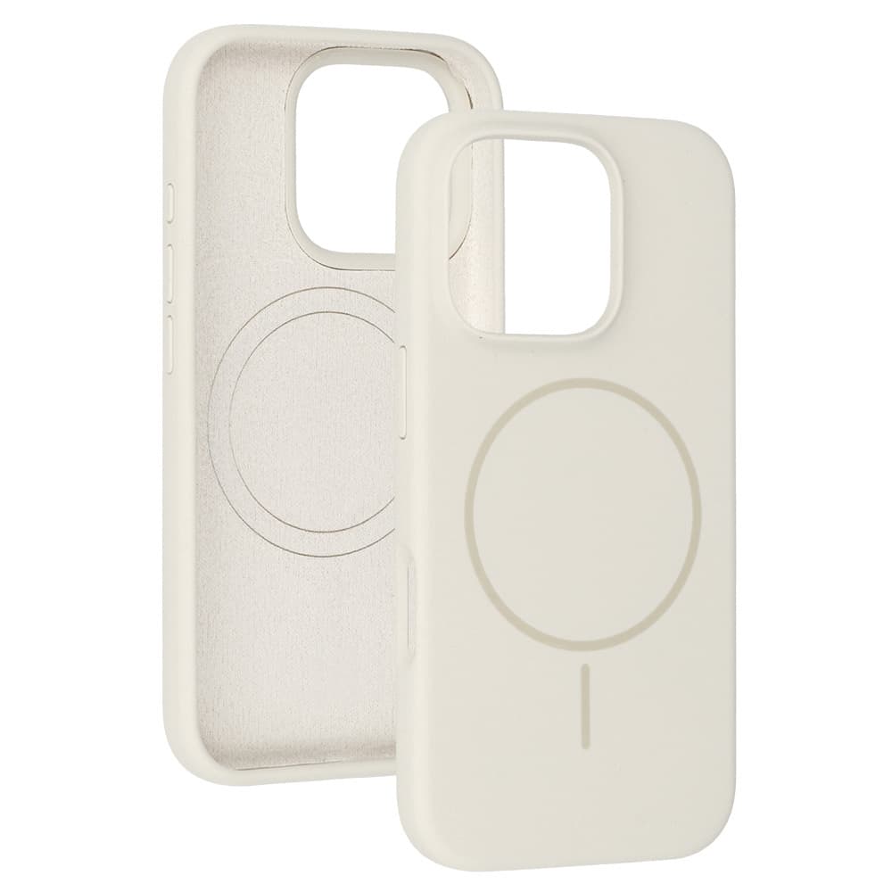 Zadní kryt Magsafe Slim Silicone pro iPhone 16 Pro stone - náhled 3