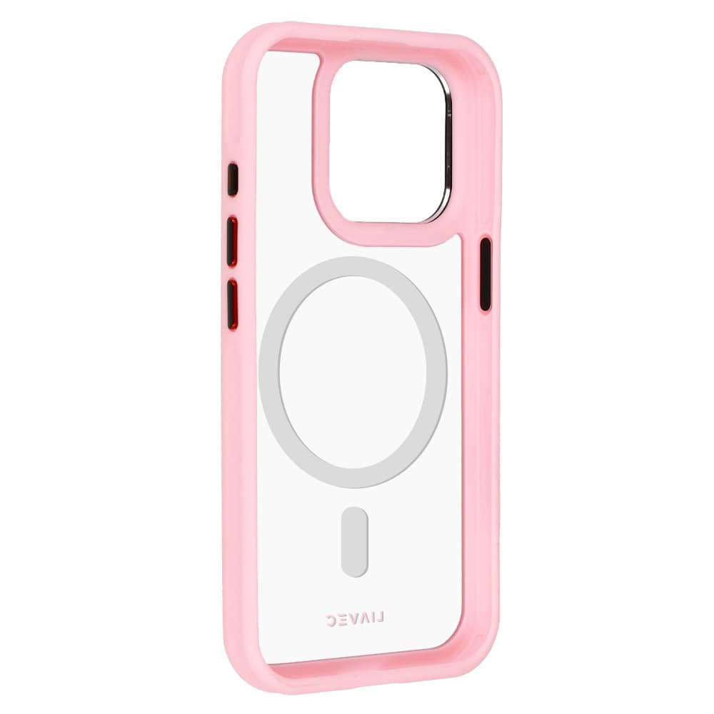 Zadní kryt Liavec Hybrid Magsafe Clear pro iPhone 15 Pro light pink - náhled 4