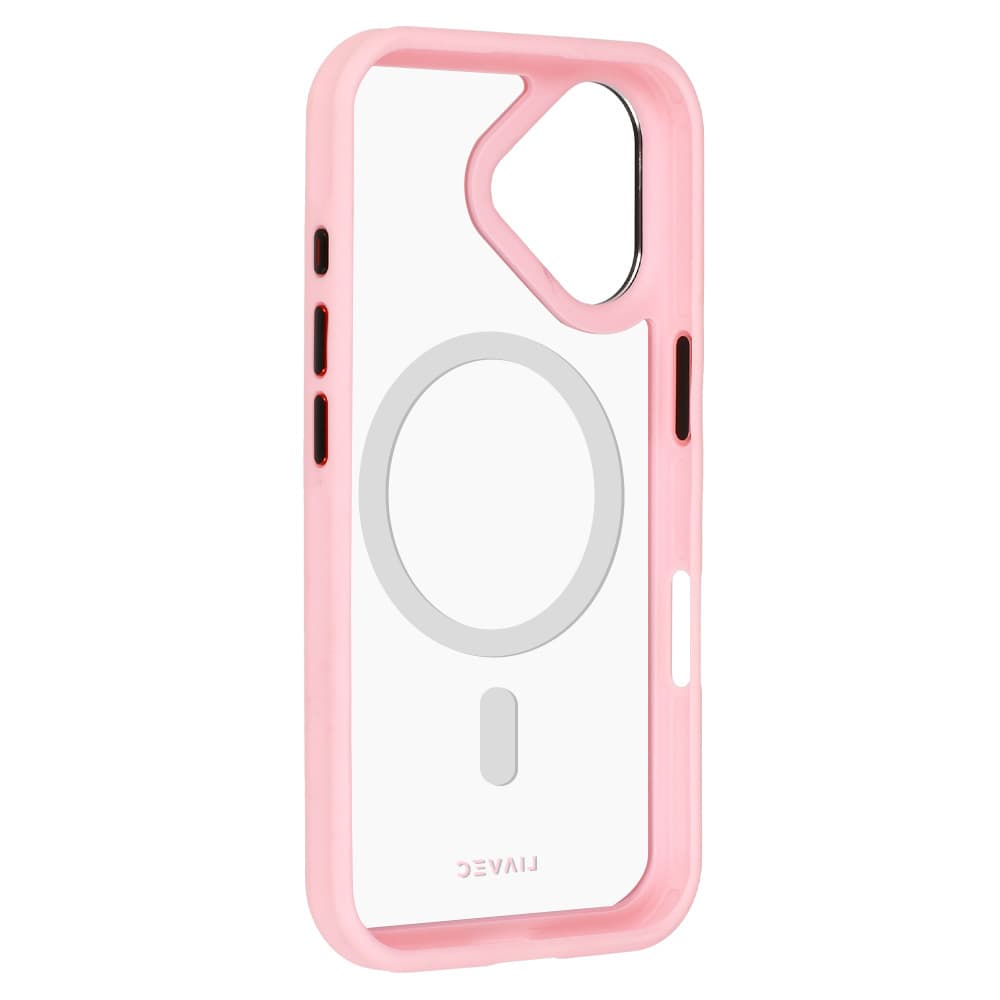 Zadní kryt Liavec Hybrid Magsafe Clear pro iPhone 16 light pink - náhled 4