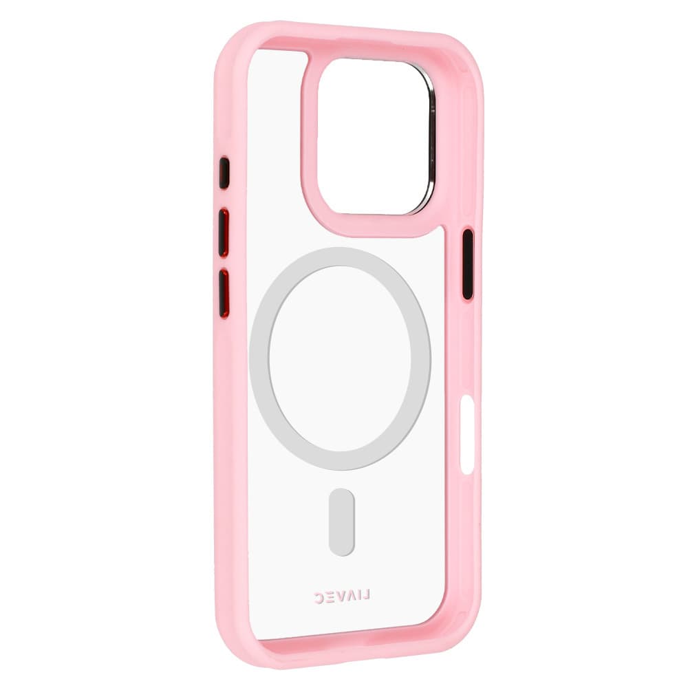 Zadní kryt Liavec Hybrid Magsafe Clear pro iPhone 16 Pro Max light pink - náhled 4
