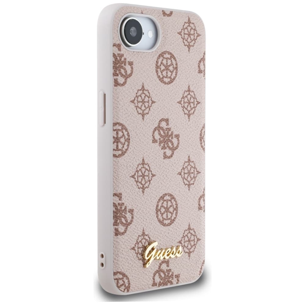 Zadní kryt GUESS Peony Script Logo MagSafe pro iPhone 16e brown - náhled 4
