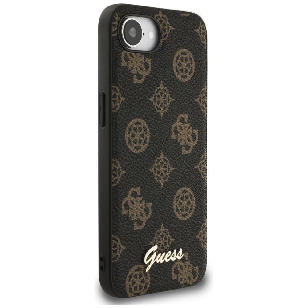 Zadní kryt GUESS Peony Script Logo MagSafe pro iPhone 16e black - náhled 4