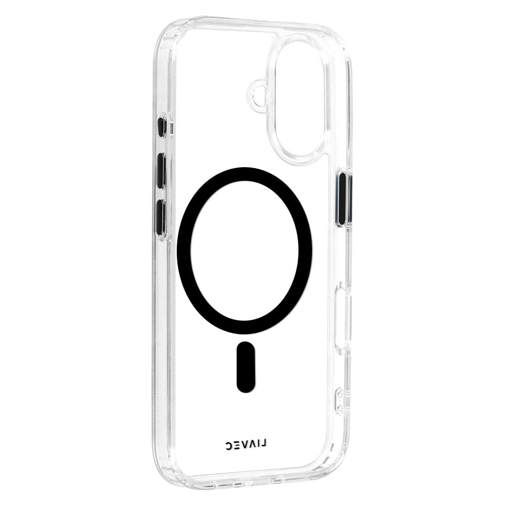 Zadní kryt Liavec Glossy Magsafe Clear pro iPhone 16 black - náhled 4
