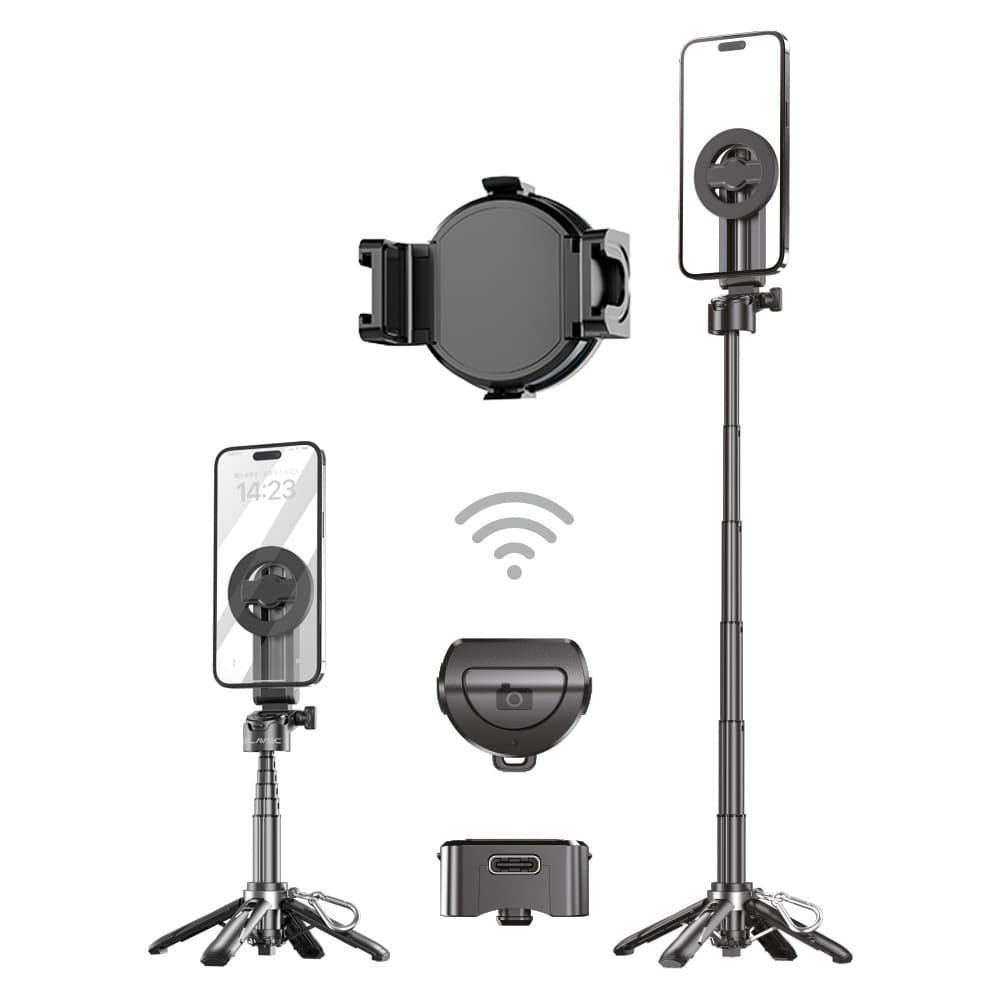 Selfie tyč tripod Blavec P05 Aluminium Coco Mini Magsafe 0,41m (SSCMP05-MTRHB041) černá - náhled 3