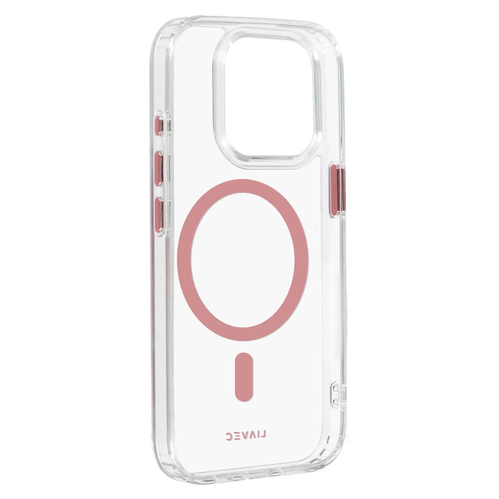 Zadní kryt Liavec Glossy Magsafe Clear pro iPhone 13 Pro pink - náhled 4