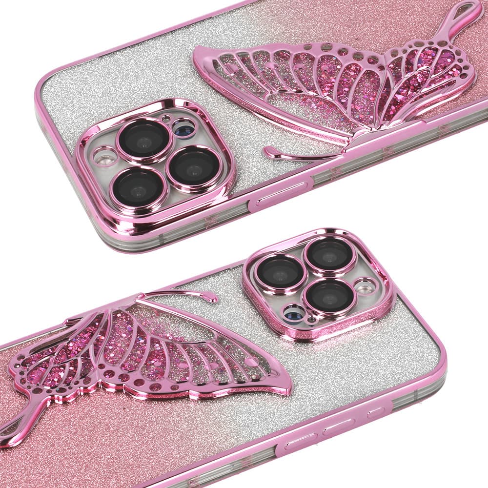 Zadní kryt Tel Protect Butterfly Water pro iPhone 16e pink - náhled 4