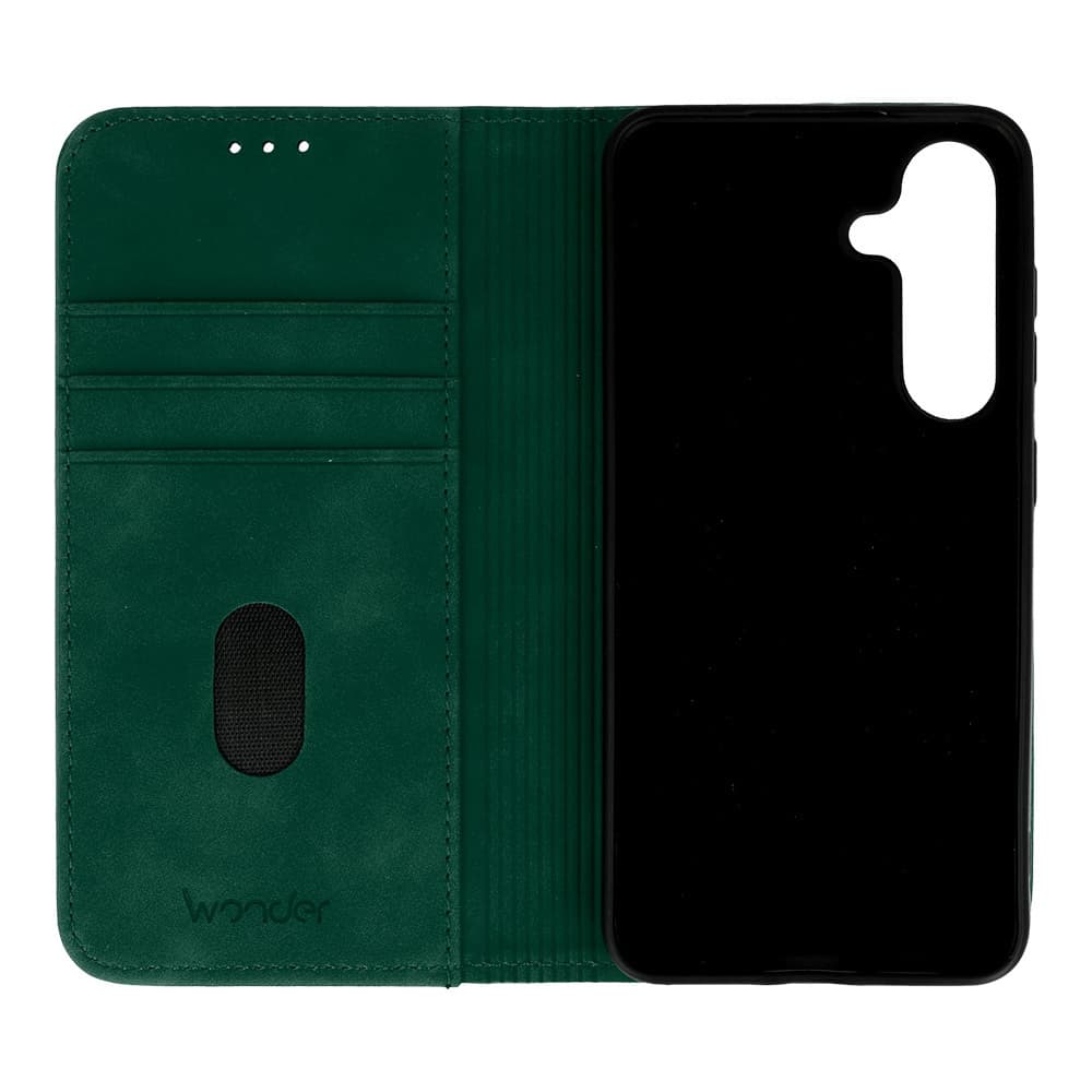 Knížkové pouzdro Wonder Smart pro Samsung Galaxy S25 Edge zelené - náhled 4