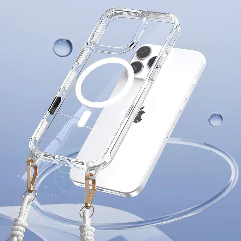 Zadní kryt Tel Protect Strap Clear pro iPhone 15 Pro white - náhled 4