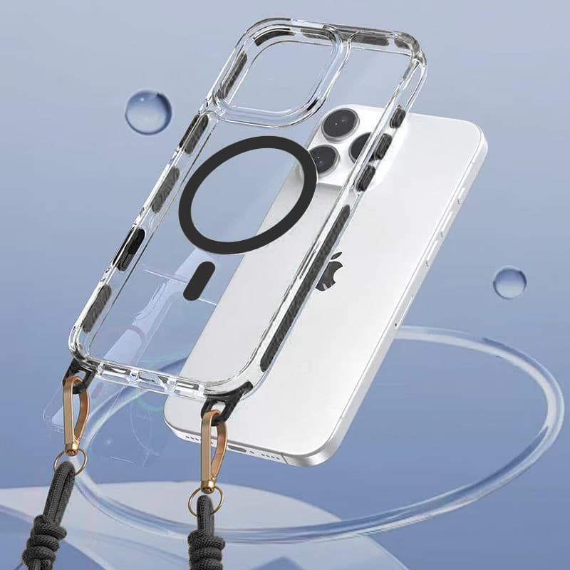 Zadní kryt Tel Protect Strap Clear pro iPhone 15 Pro Max black - náhled 4
